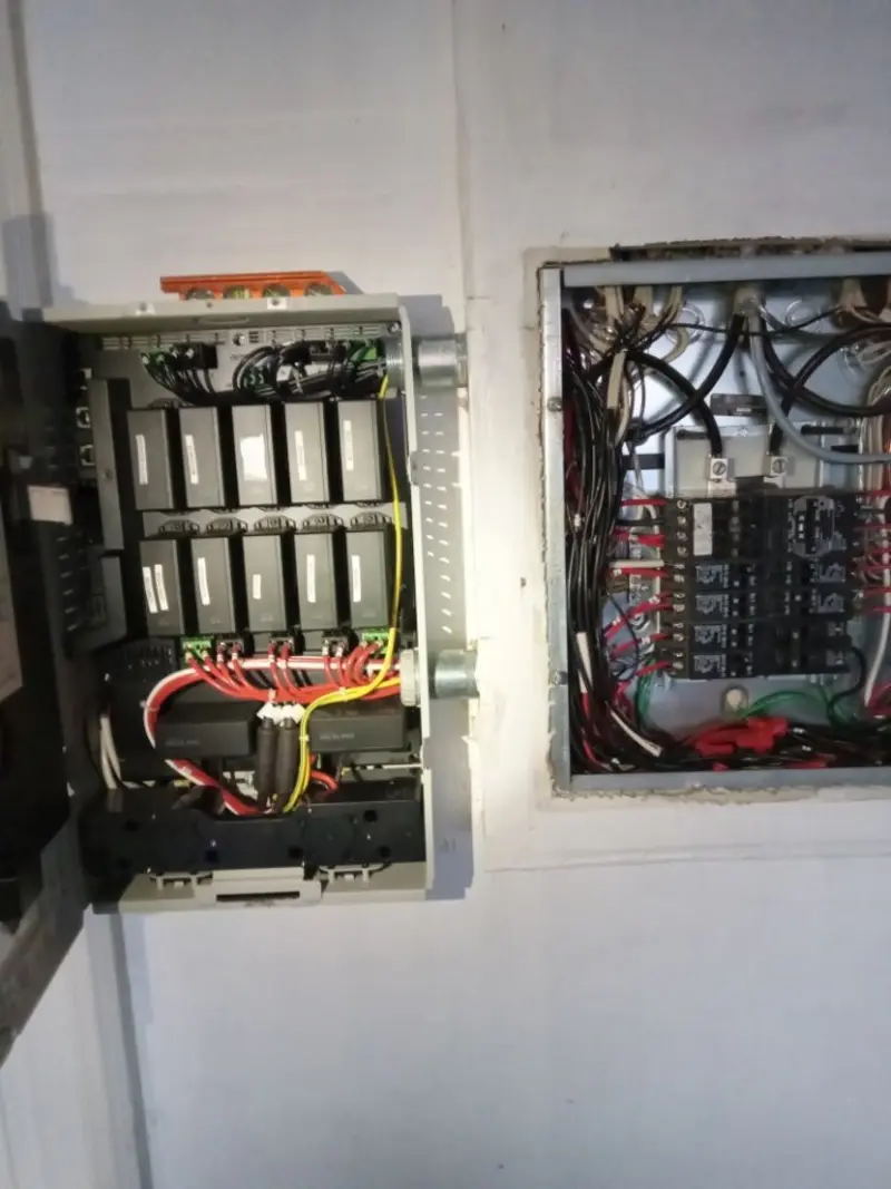 Electrical panel upgrade completed for Security Camera Wiring in Wade Hampton